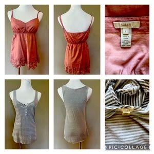 SET OF 2 J CREW TANKS